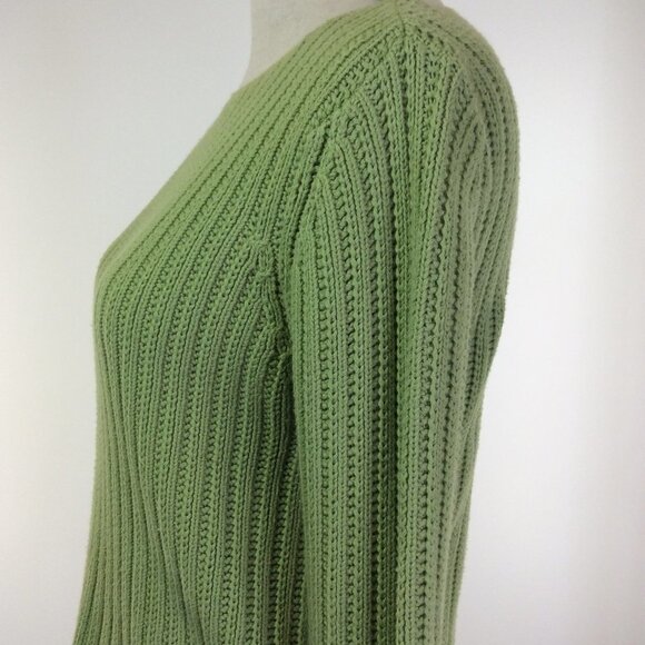 DEANE and White Womens Sweater Size Medium Green - Picture 8 of 12
